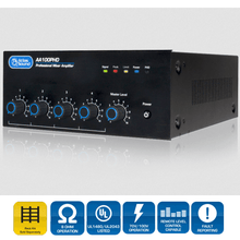 Load image into Gallery viewer, AtlasIED AA100PHD ~ 4-Input, 100-Watt Mixer Amplifier w/ Automatic System Test - All.This.Sound