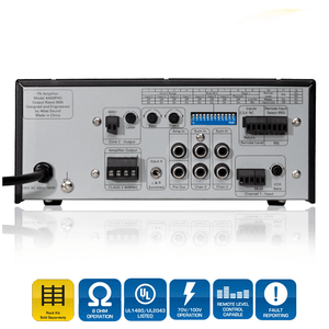 AtlasIED AA50PHD ~ 4-Input, 50-Watt Mixer Amplifier w/ Automatic System Test - All.This.Sound