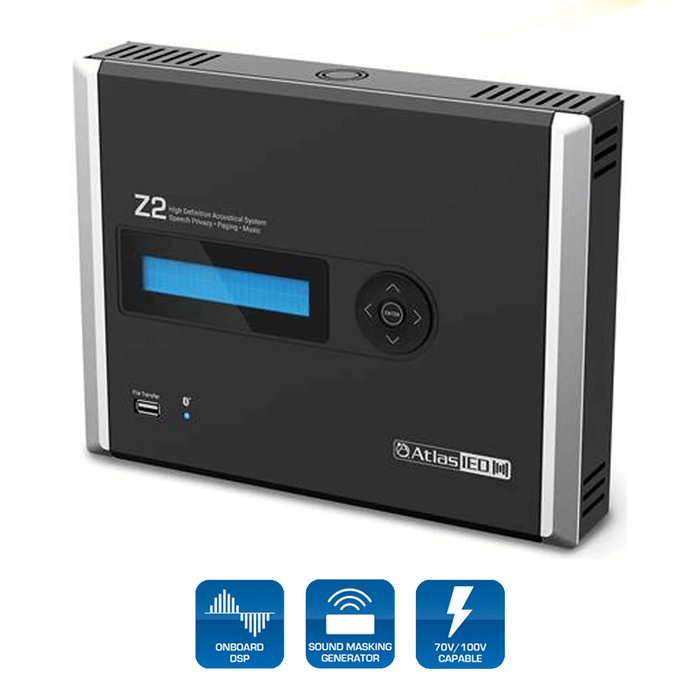 AtlasIED Z2-B ~ 60 Watt, 2-zone High Definition Acoustical System - All.This.Sound
