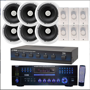 Pyle ~ PD1000A 4 Channel Pre Amplifier Receiver and speakers - All.This.Sound